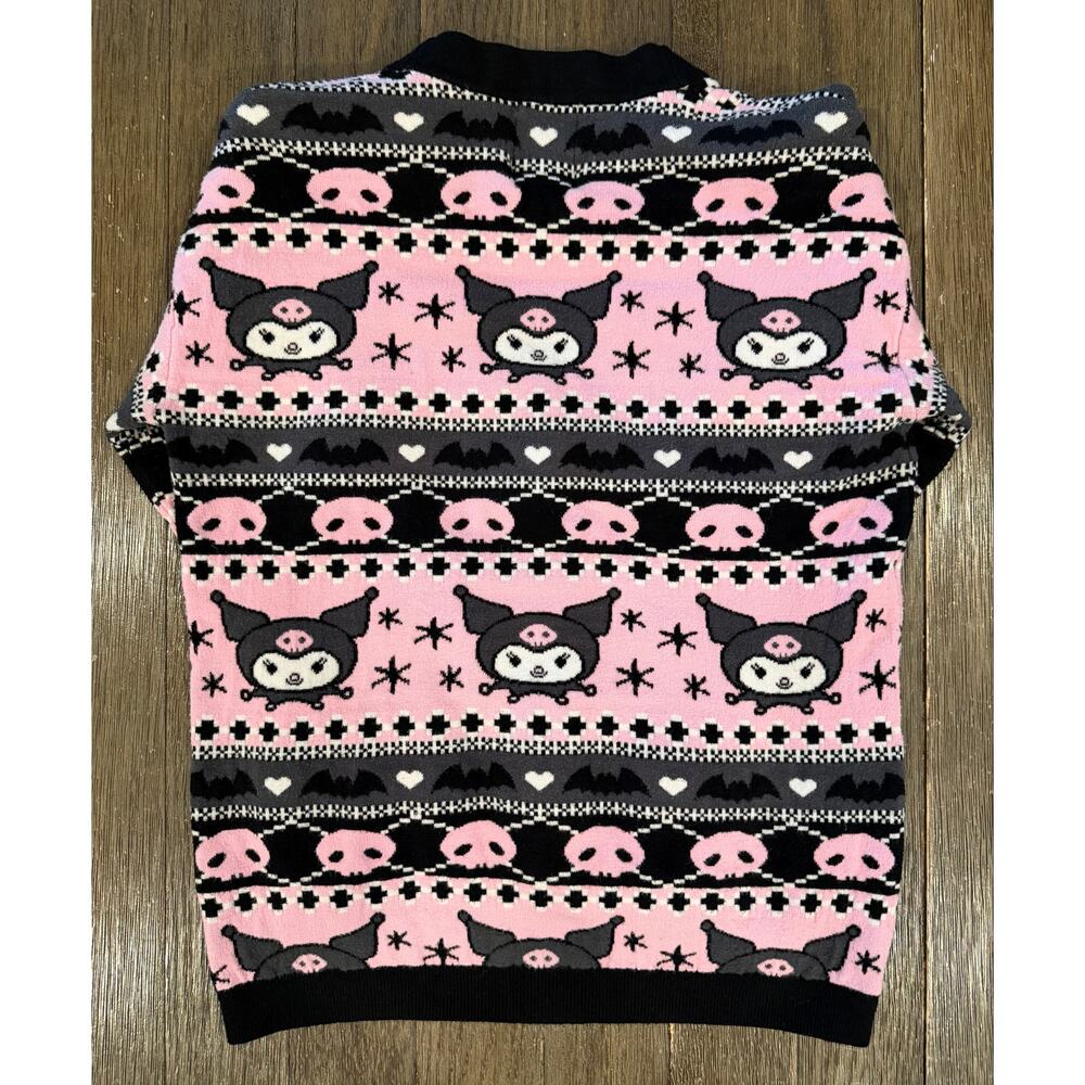 Sanrio Kuromi Patterned Cardigan - BoxLunch Exclusive- Adult - Picture 2 of 5